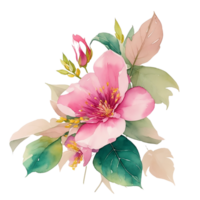 Ai Generated, Watercolor Floral Design, Watercolor Flower,  Watercolor floral Ccipart png