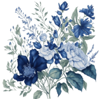 ai gegenereerd, waterverf bloemen ontwerp, waterverf bloem, waterverf bloemen ccipart png