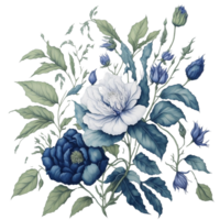 ai generato, acquerello floreale disegno, acquerello, acquerello fiore, clipart png