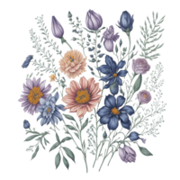 Ai Generated, Watercolor, Watercolor Floral, Watercolor Flower Design png