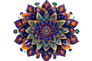 ai généré, mandala conception, mandala, magnifique mandala png