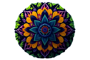 ai genererad, mandala design, mandala, skön mandala png