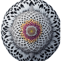 ai generado, mandala diseño, mándala, hermosa mandala png