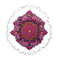 ai genererad, mandala design, mandala, skön mandala png