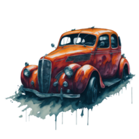 Ai Generated, Watercolor Car, Car, Watercolor png