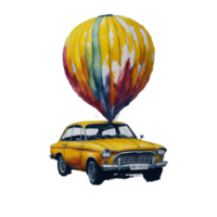 Ai Generated, Watercolor Car, Car, Watercolor png