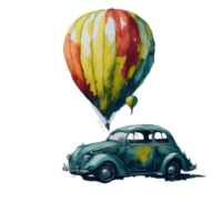 Ai Generated, Watercolor Car, Car, Watercolor png