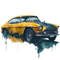 Ai Generated, Watercolor Car, Car, Watercolor png