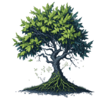 Ai Generated, Watercolor Tree, Watercolor, png