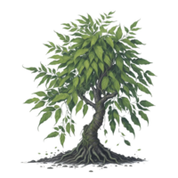 Ai Generated, Watercolor Tree, Watercolor, png