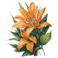 ai généré, aquarelle fleur, aquarelle magnifique fleur, aquarelle png