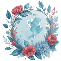 ai generiert, Aquarell Blume, Aquarell schön Blume, Aquarell png