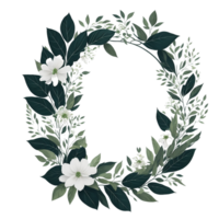 ai genererad, vattenfärg blomma, vattenfärg skön blomma, vattenfärg, vattenfärg blomma med avrundad ram png