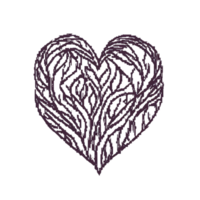 ai generado, hermosa corazón estilo png