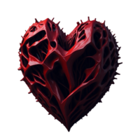 ai generado, hermosa corazón estilo png