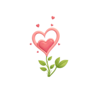 Ai Generated, Beautiful Heart Style png