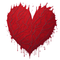 ai generado, hermosa corazón estilo png