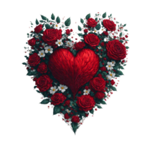 Ai Generated, Beautiful Heart Style png