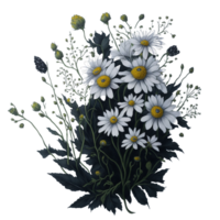 Aquarell Blumen- Blume Design, Aquarell Blume Vereinbarungen Blumen, Aquarell Blume Design, Blume Sublimation Blumen- Clip Art, Hochzeit Dekoration, Boho runden Blumen- rahmen, ai generiert kostenlos png