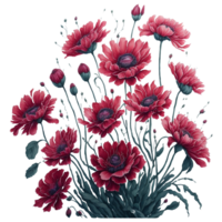 acuarela flor, acuarela floral flor diseño, acuarela flor preparativos floral, acuarela flor diseño, flor sublimación floral clipart, Boda decoración, ai generado gratis png