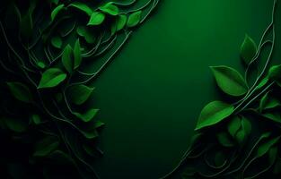 Green Abstract Background, abstract Background, Green background, Background, Ai Generated photo