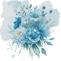 acquerello bouquet di fiori, acquerello mazzo fiore, nozze fiore, acquerello floreale disegno, botanico fiore, acquerello decorazione, ai generato png