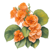 waterverf Bloemen boeket, waterverf boeket bloem, bruiloft bloem, waterverf bloemen ontwerp, botanisch bloem, waterverf decoratie, ai gegenereerd png