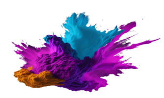 Powder, Ink Powder in a bottle, Beautiful power, Bright Ink Powder Pigment Explosion Background Element, Ai Generated png