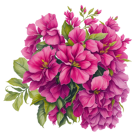 vattenfärg korg blomma, vattenfärg blombukett, vattenfärg bukett blomma, bröllop blomma, vattenfärg blommig design, botanisk blomma, vattenfärg dekoration, ai genererad png