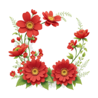 acquerello floreale design con arrotondato telaio, acquerello bouquet di fiori, acquerello mazzo fiore, nozze fiore, acquerello fiore disposizione, botanico fiore, acquerello decorazione, ai generato png