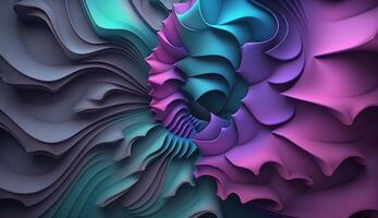 3d rendering abstract geometric background Ai generated image photo