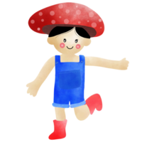 Mushroom red color so cute and minimal png