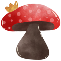 Mushroom red color so cute and minimal png