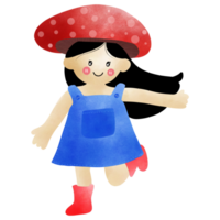 Mushroom red color so cute and minimal png