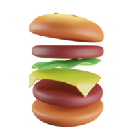 burger 3d ikon png