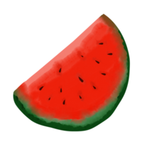 watermeloen water kleur png