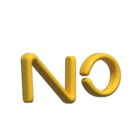 No amarillo lustroso 3d png