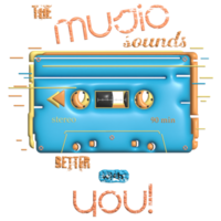 The music sound better with you 3d png