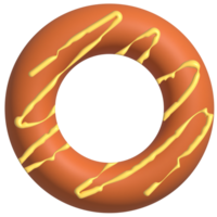 dulce rosquilla panadería colores 3d png