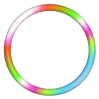 glänzend bunt Kreis gestalten 3d png