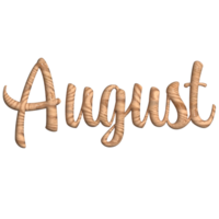 August monthly 3d png