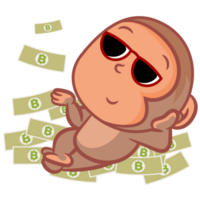 Rich monkey gesture png