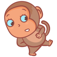 pequeno macaco Veja lateralmente png