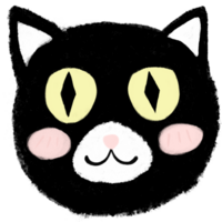 mignonne emoji chat agrafe art pour chats journée png