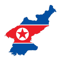 norr korea flagga - png