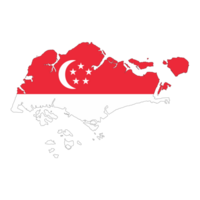 Singapur bandera - png