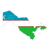 uzbekistan flagga - png