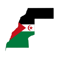 western Sahara vlag - PNG
