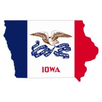 Iowa Flag - State of America png