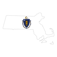 massachusetts flagga - stat av Amerika png